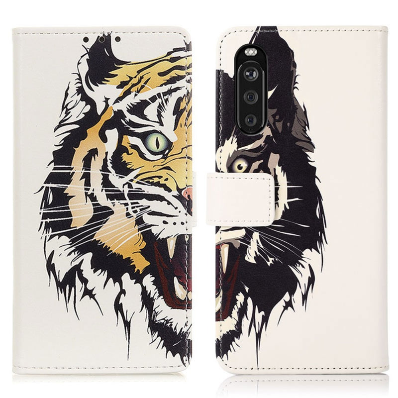 Se Sony Xperia 10 III - Læder cover / pung - Printet design - Tiger ❤ Kæmpe udvalg i Capida ❤ Hurtig levering: 1 - 2 Hverdage samt billig fragt - Varenummer: CPD-V33101303575I og barcode / Ean: 101303575I på lager - Udsalg på Mobil tilbehør Spar op til 53% - Over 350 kendte brands på udsalg