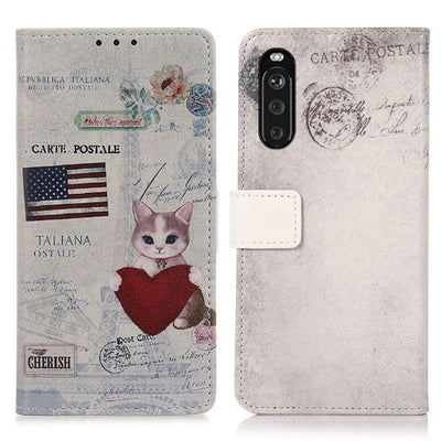 Se Sony Xperia 10 III - Læder cover / pung - Printet design - Kat ❤ Kæmpe udvalg i Capida ❤ Hurtig levering: 1 - 2 Hverdage samt billig fragt - Varenummer: CPD-V33101303575J og barcode / Ean: 101303575J på lager - Udsalg på Mobil tilbehør Spar op til 52% - Over 350 kendte brands på udsalg