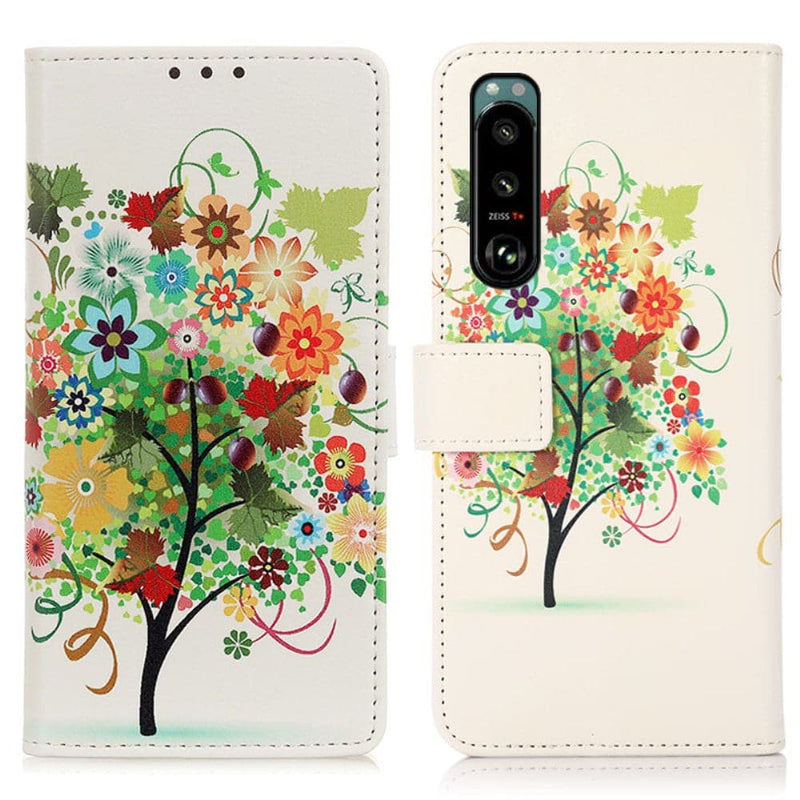 Se Sony Xperia 5 III 5G - Læder cover / pung - Printet Design - Farverigt træ ❤ Kæmpe udvalg i Capida ❤ Hurtig levering: 1 - 2 Hverdage samt billig fragt - Varenummer: CPD-V33101303642F og barcode / Ean: 101303642F på lager - Udsalg på Mobil tilbehør Spar op til 54% - Over 412 kendte brands på udsalg