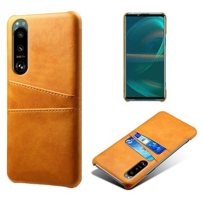 Se Sony Xperia 5 III 5G - KSQ læder Hard cover med kortholdere - Orange ❤ Stort online udvalg i Capida ❤ Hurtig levering: 1 - 2 Hverdage samt billig fragt - Varenummer: CPD-V33101303671B og barcode / Ean: på lager - Udsalg på Mobil tilbehør Spar op til 57% - Over 454 design brands på udsalg