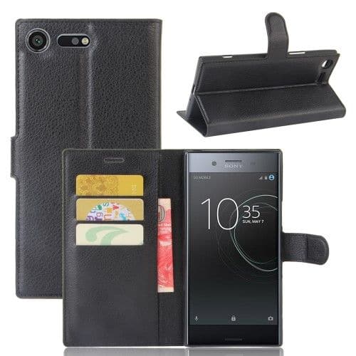 Se Sony Xperia XZ Premium - læder cover / pung - Sort ❤ Kæmpe udvalg i Capida ❤ Hurtig levering: 1 - 2 Hverdage samt billig fragt - Varenummer: CPD-T5510131175A og barcode / Ean: 10131175A på lager - Udsalg på Mobil tilbehør Spar op til 67% - Over 454 design mærker på udsalg