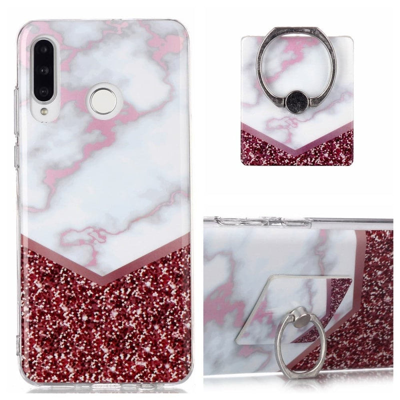 Se Huawei P30 Lite / P30 Lite New Edition - MARBLE design cover med kickstand - Style J ❤ Kæmpe udvalg i Capida ❤ Hurtig levering: 1 - 2 Hverdage samt billig fragt - Varenummer: CPD-V33101715307J og barcode / Ean: 101715307J på lager - Udsalg på Mobil tilbehør Spar op til 67% - Over 350 kendte brands på udsalg