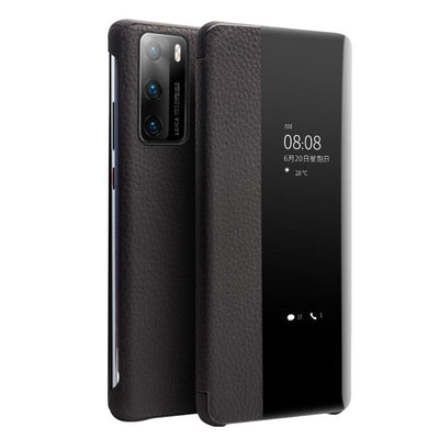 Se Huawei P40 - QIALINO ægte læder view window cover - Sort ❤ Kæmpe udvalg i QIALINO ❤ Hurtig levering: 1 - 2 Hverdage samt billig fragt - Varenummer: CPD-QLP40033002 og barcode / Ean: p40033002 på lager - Udsalg på Mobil tilbehør Spar op til 55% - Over 785 kendte brands på udsalg