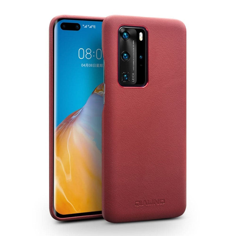 Se Huawei P40 Pro - Qialino Ægte læder Hardcover - Rød ❤ Kæmpe udvalg i QIALINO ❤ Hurtig levering: 1 - 2 Hverdage samt billig fragt - Varenummer: CPD-QLP40PG033003 og barcode / Ean: p40pG033003 på lager - Udsalg på Mobil tilbehør Spar op til 66% - Over 785 kendte brands på udsalg