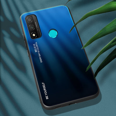 Se Huawei P Smart (2020) - GRADIENT Hybrid cover - Bagside af hærdet glas - Blå/Sort ❤ Stort online udvalg i Capida ❤ Hurtig levering: 1 - 2 Hverdage samt billig fragt - Varenummer: CPD-V33101718113B og barcode / Ean: på lager - Udsalg på Mobil tilbehør Spar op til 65% - Over 312 kendte brands på udsalg