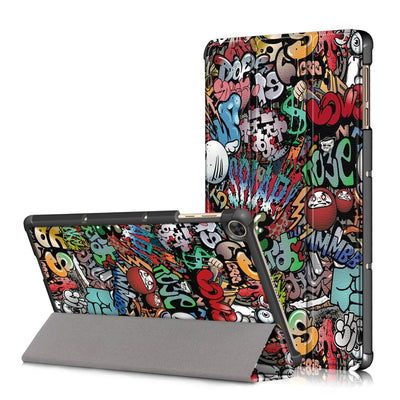 Se Huawei MatePad T10s - Tri-Fold læder cover med printet Design - Graffiti ❤ Stort online udvalg i Capida ❤ Hurtig levering: 1 - 2 Hverdage samt billig fragt - Varenummer: CPD-V33101718984B og barcode / Ean: på lager - Udsalg på Tablets tilbehør Spar op til 61% - Over 785 kendte brands på udsalg