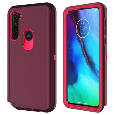 Se Motorola G Stylus - Shockproof Hybrid cover - Vinrød/Rosa ❤ Stort online udvalg i Capida ❤ Hurtig levering: 1 - 2 Hverdage samt billig fragt - Varenummer: CPD-V33101803807H og barcode / Ean: på lager - Udsalg på Mobil tilbehør Spar op til 58% - Over 312 kendte brands på udsalg