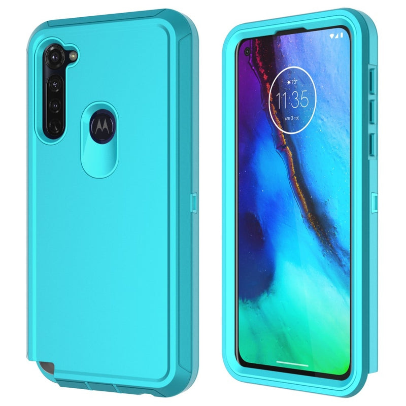 Se Motorola G Stylus - Shockproof Hybrid cover - Cyan/Blå ❤ Stort online udvalg i Capida ❤ Hurtig levering: 1 - 2 Hverdage samt billig fragt - Varenummer: CPD-V33101803807I og barcode / Ean: på lager - Udsalg på Mobil tilbehør Spar op til 57% - Over 312 kendte brands på udsalg