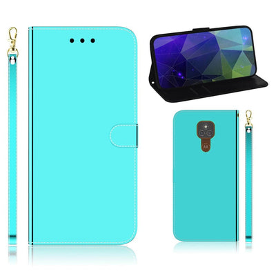 Se Motorola G9 Play / Moto E7 Plus - Læder cover / pung med spejleffekt - Cyan ❤ Kæmpe udvalg i Capida ❤ Hurtig levering: 1 - 2 Hverdage samt billig fragt - Varenummer: CPD-V33101804118E og barcode / Ean: 101804118E på lager - Udsalg på Mobil tilbehør Spar op til 62% - Over 350 kendte brands på udsalg