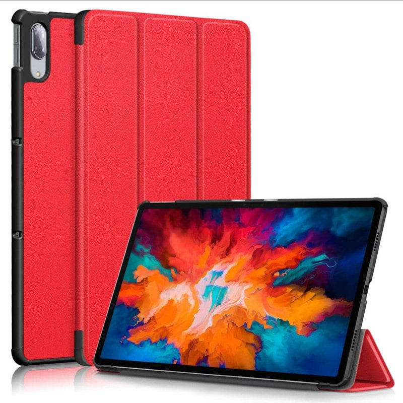 Se Lenovo Tab P11 Pro TB-J706F - Tri-Fold læder cover - wake up/sleep funktion - Rød ❤ Kæmpe udvalg i Capida ❤ Hurtig levering: 1 - 2 Hverdage samt billig fragt - Varenummer: CPD-V33101804151G og barcode / Ean: 101804151G på lager - Udsalg på Tablets tilbehør Spar op til 58% - Over 454 kendte brands på udsalg