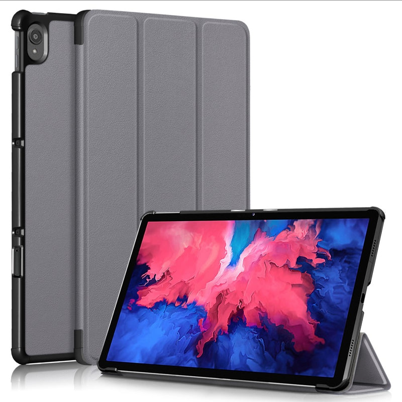 Se Lenovo Tab P11 / Tab P11 Plus - Tri-Fold læder cover - wake up/sleep funktion - Grå ❤ Stort online udvalg i Capida ❤ Hurtig levering: 1 - 2 Hverdage samt billig fragt - Varenummer: CPD-V33101804153C og barcode / Ean: på lager - Udsalg på Tablets tilbehør Spar op til 62% - Over 322 kendte brands på udsalg