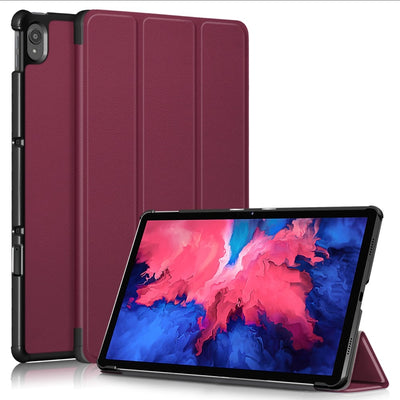 Se Lenovo Tab P11 / Tab P11 Plus - Tri-Fold læder cover - wake up/sleep funktion - Vinrød ❤ Stort online udvalg i Capida ❤ Hurtig levering: 1 - 2 Hverdage samt billig fragt - Varenummer: CPD-V33101804153D og barcode / Ean: på lager - Udsalg på Tablets tilbehør Spar op til 61% - Over 322 kendte brands på udsalg