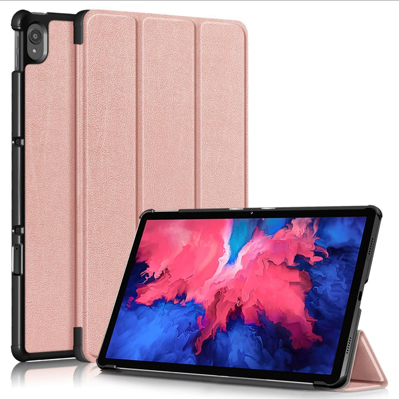 Se Lenovo Tab P11 / Tab P11 Plus - Tri-Fold læder cover - wake up/sleep funktion - Rosa guld ❤ Stort online udvalg i Capida ❤ Hurtig levering: 1 - 2 Hverdage samt billig fragt - Varenummer: CPD-V33101804153F og barcode / Ean: på lager - Udsalg på Tablets tilbehør Spar op til 58% - Over 322 kendte brands på udsalg