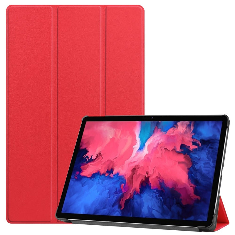 Se Lenovo Tab P11 / Tab P11 Plus - Tri-Fold læder cover / taske - Rød ❤ Stort online udvalg i Capida ❤ Hurtig levering: 1 - 2 Hverdage samt billig fragt - Varenummer: CPD-V33101804174D og barcode / Ean: på lager - Udsalg på Tablets tilbehør Spar op til 57% - Over 322 kendte brands på udsalg