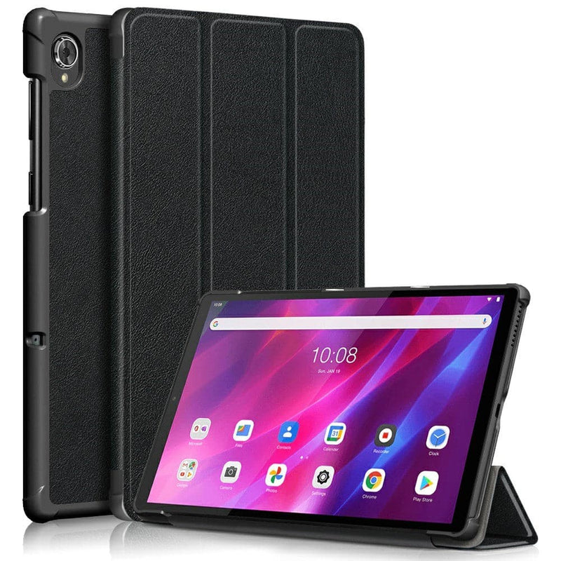 Se Lenovo Tab K10 ZA8R/ZA8N - Tri-Fold læder cover med Wake up/sleep funktion - Sort ❤ Kæmpe udvalg i Capida ❤ Hurtig levering: 1 - 2 Hverdage samt billig fragt - Varenummer: CPD-V33101805207A og barcode / Ean: 101805207A på lager - Udsalg på Tablets tilbehør Spar op til 56% - Over 434 design mærker på udsalg