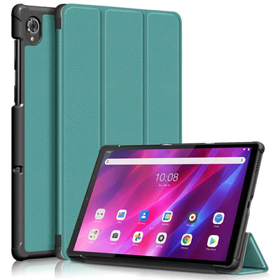 Se Lenovo Tab K10 ZA8R/ZA8N - Tri-Fold læder cover med Wake up/sleep funktion - Grøn ❤ Kæmpe udvalg i Capida ❤ Hurtig levering: 1 - 2 Hverdage samt billig fragt - Varenummer: CPD-V33101805207H og barcode / Ean: 101805207H på lager - Udsalg på Tablets tilbehør Spar op til 52% - Over 434 design mærker på udsalg