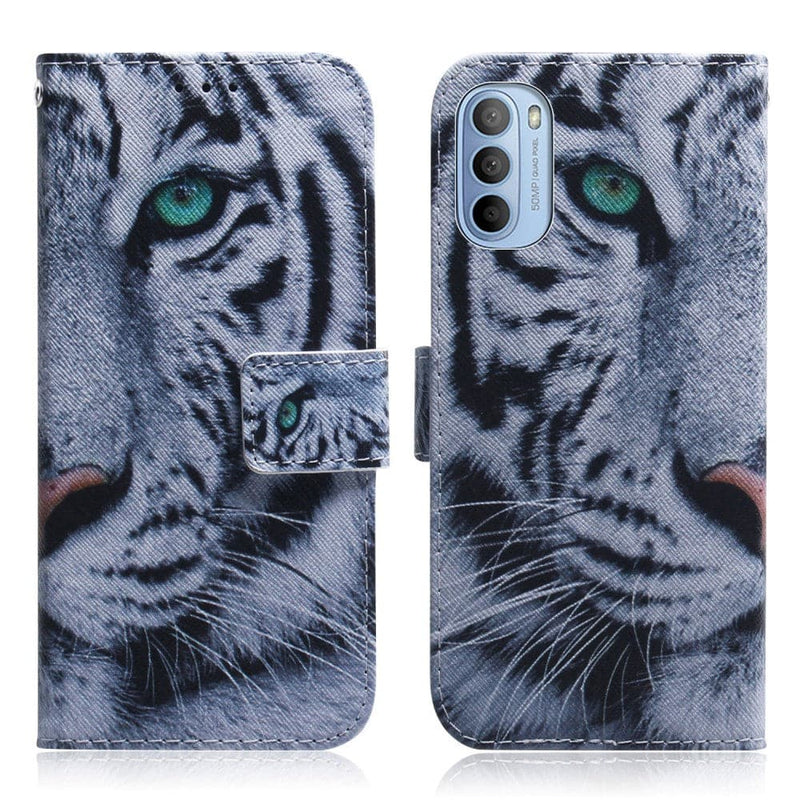 Se Motorola G31/G41 - Læder cover / pung - Printet design - Tiger ❤ Kæmpe udvalg i Capida ❤ Hurtig levering: 1 - 2 Hverdage samt billig fragt - Varenummer: CPD-V33101806683B og barcode / Ean: 101806683B på lager - Udsalg på Mobil tilbehør Spar op til 66% - Over 434 design brands på udsalg