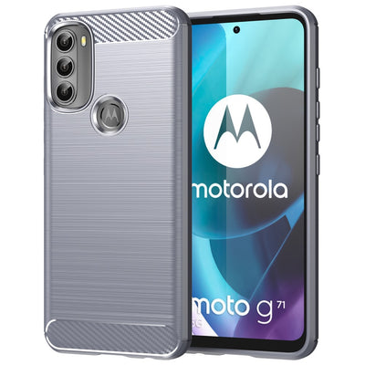 Se Motorola G71 5G - Ultratyndt gummi cover - Børstet Design - Grå ✔ Kæmpe udvalg i  Capida ✔ Hurtig levering: 1 - 2 Hverdage samt billig fragt - Varenummer: CPD-V33101806808C og barcode / Ean: 101806808C på lager - Udsalg på Mobil tilbehør Spar op til 59% - Over 412 kendte brands på udsalg