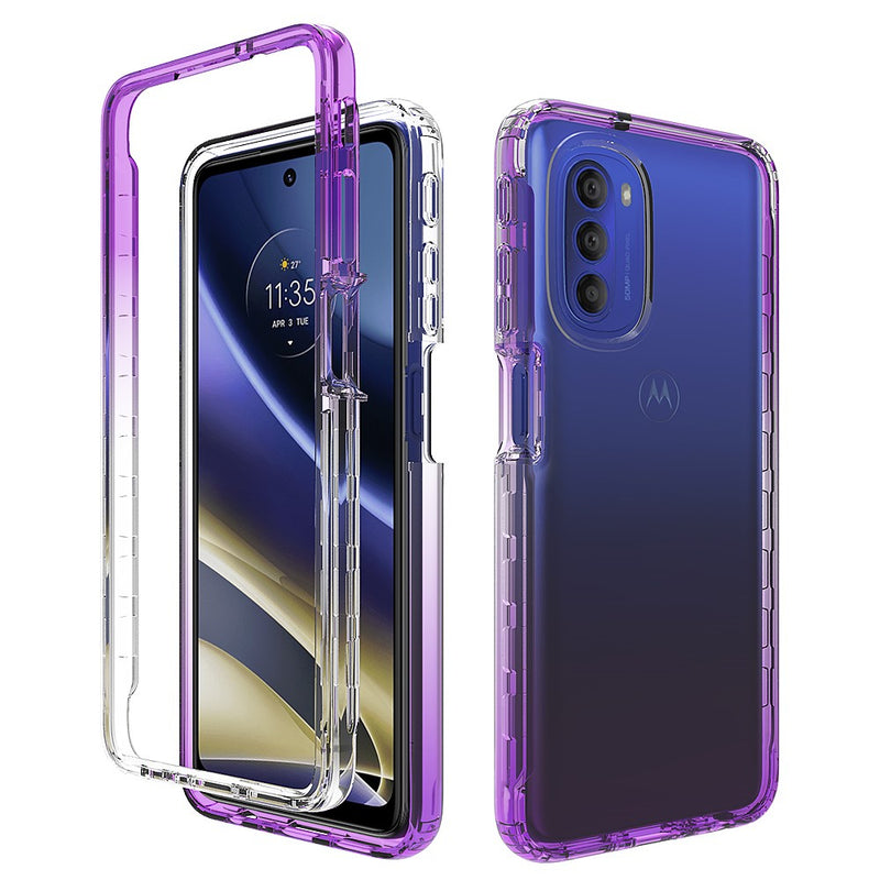 Se Motorola G51 5G - Gradient Hybrid cover - Lilla ✔ Kæmpe udvalg i  Capida ✔ Hurtig levering: 1 - 2 Hverdage samt billig fragt - Varenummer: CPD-V33101807123E og barcode / Ean: 101807123E på lager - Udsalg på Mobil tilbehør Spar op til 53% - Over 412 kendte brands på udsalg