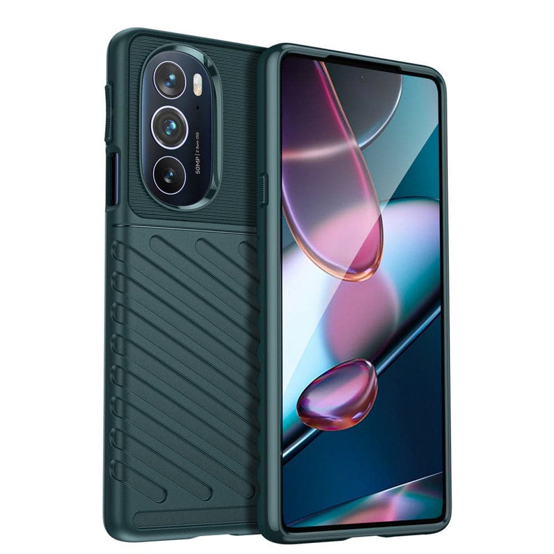 Se Motorola Edge 30 Pro - Thunder series gummi cover - Grøn ✔ Kæmpe udvalg i  Capida ✔ Hurtig levering: 1 - 2 Hverdage samt billig fragt - Varenummer: CPD-V33101807127B og barcode / Ean: 101807127B på lager - Udsalg på Mobil tilbehør Spar op til 58% - Over 412 kendte brands på udsalg