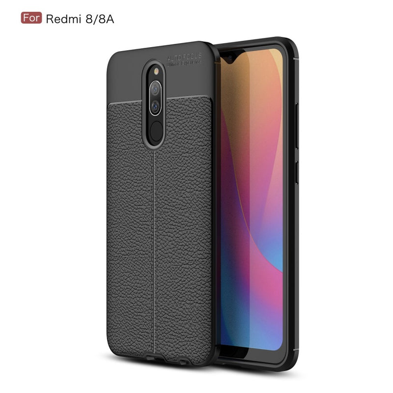 Se Xiaomi Redmi 8 / Redmi 8A - Gummi cover/etui med Læder design - Sort ✔ Kæmpe udvalg i  Capida ✔ Hurtig levering: 1 - 2 Hverdage samt billig fragt - Varenummer: CPD-V33101905610A og barcode / Ean: 101905610A på lager - Udsalg på Mobil tilbehør Spar op til 56% - Over 360 kendte mærker på udsalg