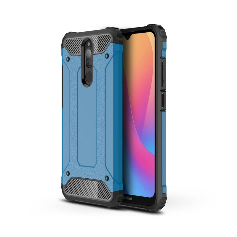 Se Xiaomi Redmi 8/8A - Armor Guard Hybrid cover - Lyseblå ✔ Kæmpe udvalg i  Capida ✔ Hurtig levering: 1 - 2 Hverdage samt billig fragt - Varenummer: CPD-V33101905611F og barcode / Ean: 101905611F på lager - Udsalg på Mobil tilbehør Spar op til 52% - Over 360 kendte mærker på udsalg