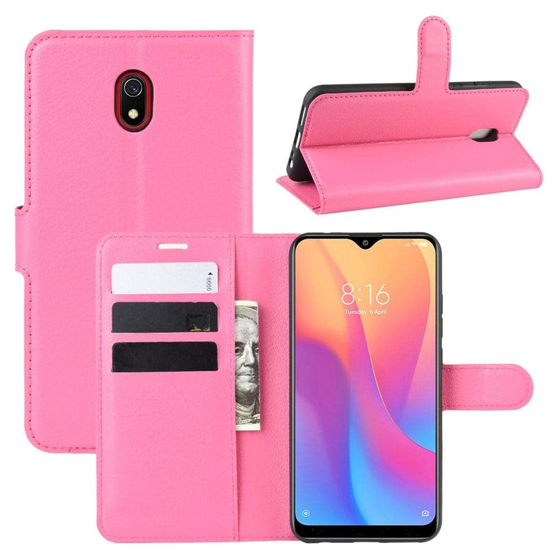 Se Xiaomi Redmi 8A - Læder cover / pung - Rosa ✔ Kæmpe udvalg i  Capida ✔ Hurtig levering: 1 - 2 Hverdage samt billig fragt - Varenummer: CPD-V33101905638D og barcode / Ean: 101905638D på lager - Udsalg på Mobil tilbehør Spar op til 67% - Over 360 kendte mærker på udsalg