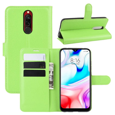 Se Xiaomi Redmi 8 - Læder cover / pung - Grøn ✔ Kæmpe udvalg i  Capida ✔ Hurtig levering: 1 - 2 Hverdage samt billig fragt - Varenummer: CPD-V33101905641F og barcode / Ean: 101905641F på lager - Udsalg på Mobil tilbehør Spar op til 61% - Over 360 kendte mærker på udsalg