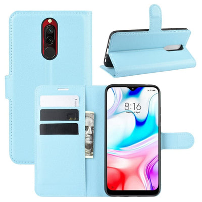 Se Xiaomi Redmi 8 - Læder cover / pung - Blå ✔ Kæmpe udvalg i  Capida ✔ Hurtig levering: 1 - 2 Hverdage samt billig fragt - Varenummer: CPD-V33101905641G og barcode / Ean: 101905641G på lager - Udsalg på Mobil tilbehør Spar op til 59% - Over 360 kendte mærker på udsalg