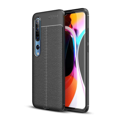 Se Xiaomi Mi 10 / Mi 10 Pro - Gummi cover i Læder Design - Sort ✔ Kæmpe udvalg i  Capida ✔ Hurtig levering: 1 - 2 Hverdage samt billig fragt - Varenummer: CPD-V33101906525A og barcode / Ean: 101906525A på lager - Udsalg på Mobil tilbehør Spar op til 58% - Over 360 kendte mærker på udsalg