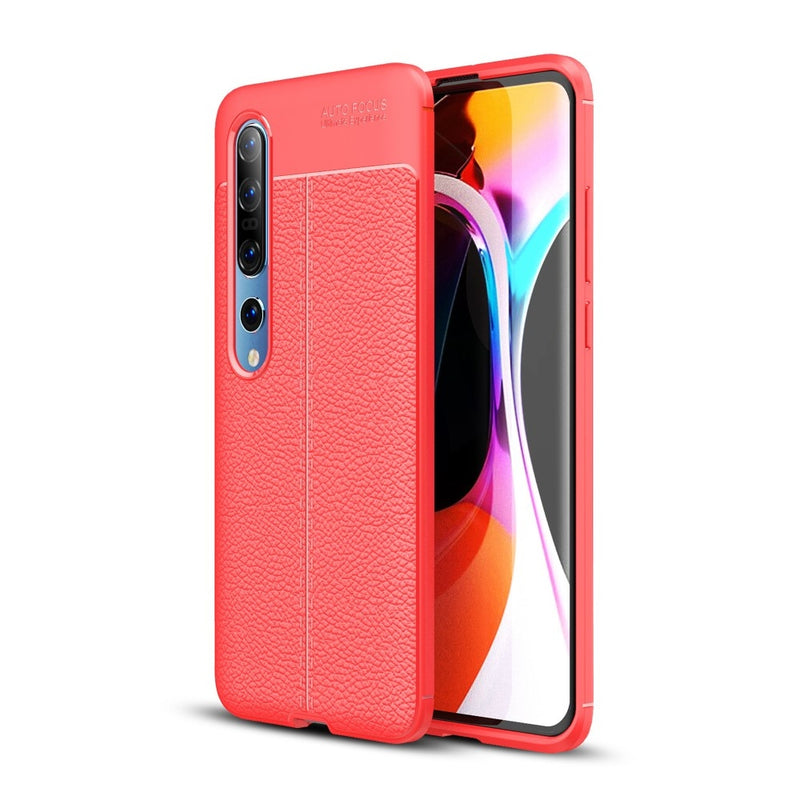 Se Xiaomi Mi 10 / Mi 10 Pro - Gummi cover i Læder Design - Rød ✔ Kæmpe udvalg i  Capida ✔ Hurtig levering: 1 - 2 Hverdage samt billig fragt - Varenummer: CPD-V33101906525B og barcode / Ean: 101906525B på lager - Udsalg på Mobil tilbehør Spar op til 57% - Over 360 kendte mærker på udsalg