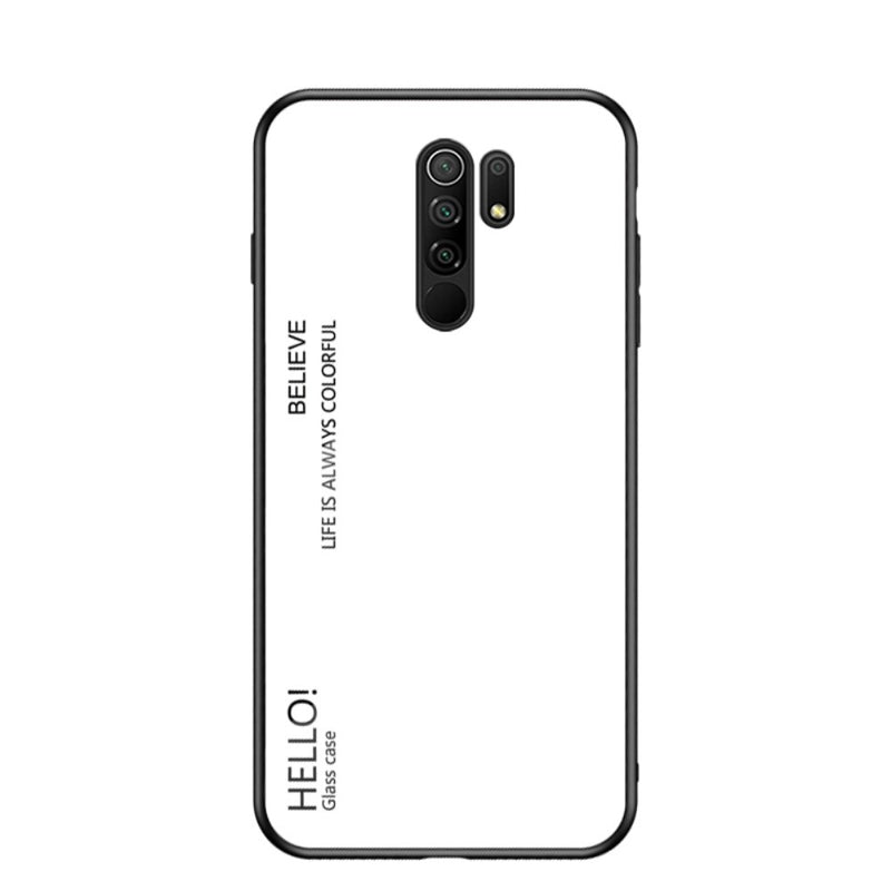 Se Xiaomi Redmi 9 - GRADIENT Hybrid cover med bagside af hærdet glas - Hvid ❤ Kæmpe udvalg i Capida ❤ Hurtig levering: 1 - 2 Hverdage samt billig fragt - Varenummer: CPD-V33101907744E og barcode / Ean: 101907744E på lager - Udsalg på Mobil tilbehør Spar op til 55% - Over 434 design brands på udsalg