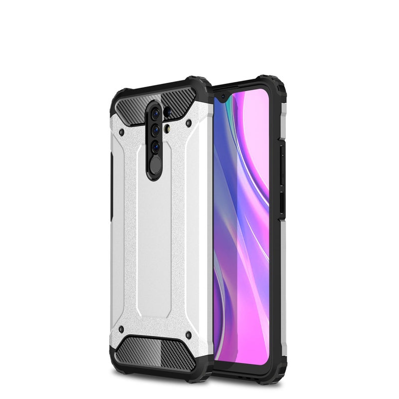 Se Xiaomi Redmi 9 - Armor Guard Hybrid cover - Sølv ❤ Kæmpe udvalg i Capida ❤ Hurtig levering: 1 - 2 Hverdage samt billig fragt - Varenummer: CPD-V33101907750B og barcode / Ean: 101907750B på lager - Udsalg på Mobil tilbehør Spar op til 51% - Over 434 design brands på udsalg