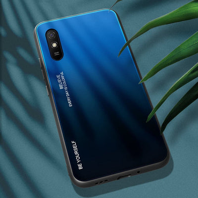 Se Xiaomi Redmi 9A - GRADIENT Hybrid cover m/bagside af Hærdet glas - Blå/sort ❤ Kæmpe udvalg i Capida ❤ Hurtig levering: 1 - 2 Hverdage samt billig fragt - Varenummer: CPD-V33101907951G og barcode / Ean: 101907951G på lager - Udsalg på Mobil tilbehør Spar op til 65% - Over 360 kendte mærker på udsalg