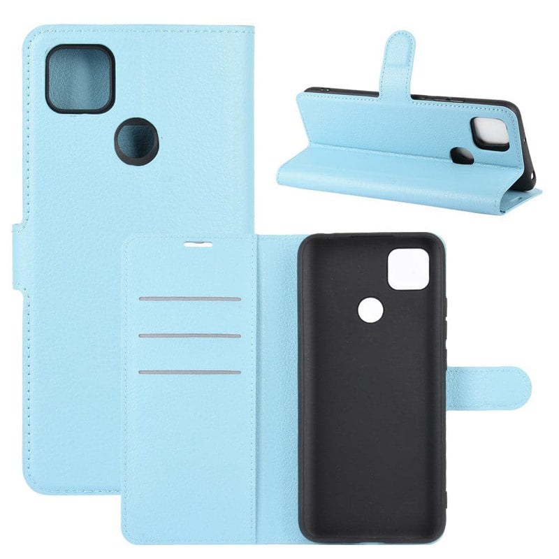 Se Xiaomi Redmi 9C - Læder cover / pung - Lyseblå ❤ Kæmpe udvalg i Capida ❤ Hurtig levering: 1 - 2 Hverdage samt billig fragt - Varenummer: CPD-V33101908010E og barcode / Ean: 101908010E på lager - Udsalg på Mobil tilbehør Spar op til 59% - Over 454 design brands på udsalg