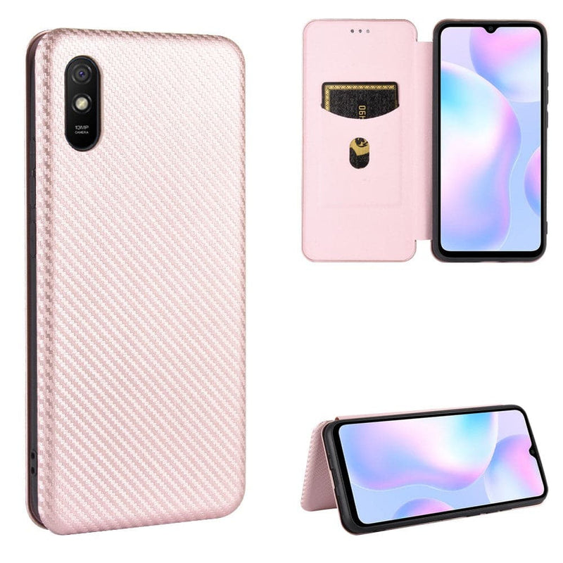 Se Xiaomi Redmi 9A - Flip cover m/kortholder - Børstet Design - Rosa guld ❤ Kæmpe udvalg i Capida ❤ Hurtig levering: 1 - 2 Hverdage samt billig fragt - Varenummer: CPD-V33101908021B og barcode / Ean: 101908021B på lager - Udsalg på Mobil tilbehør Spar op til 64% - Over 454 kendte brands på udsalg