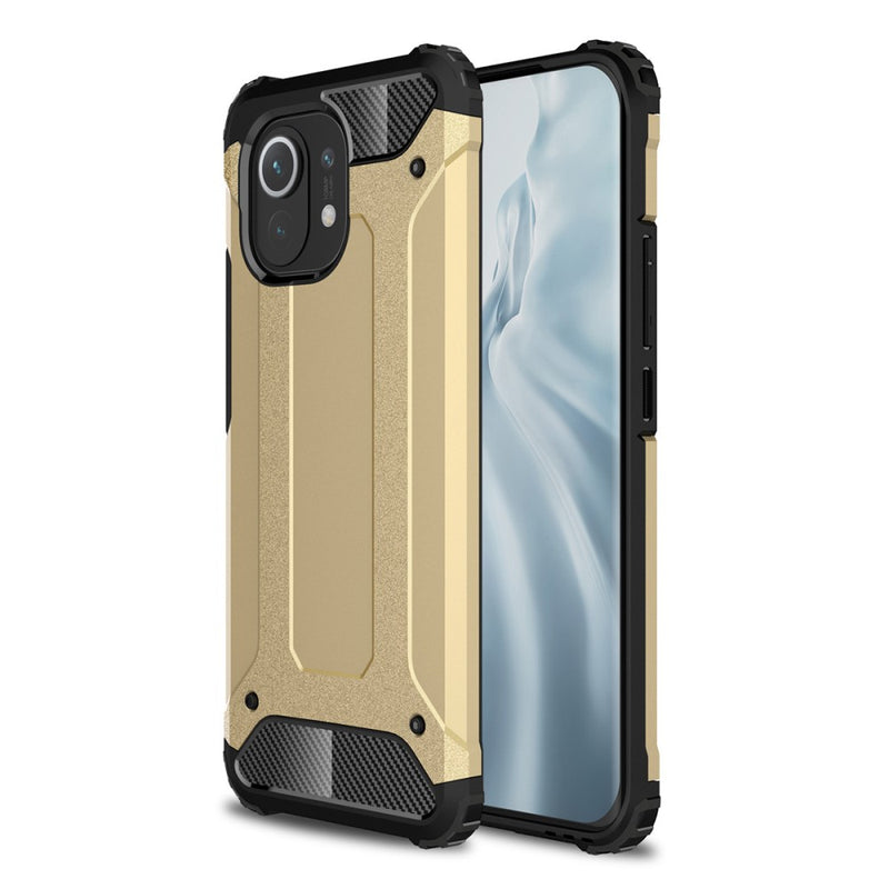 Se Xiaomi Mi 11 - Armor Guard Hybrid cover - Guld ❤ Kæmpe udvalg i Capida ❤ Hurtig levering: 1 - 2 Hverdage samt billig fragt - Varenummer: CPD-V33101909294D og barcode / Ean: 101909294D på lager - Udsalg på Mobil tilbehør Spar op til 62% - Over 434 design brands på udsalg