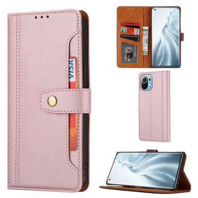 Se Xiaomi Mi 11 - Classic læder cover / pung - med udvendig lomme - Rosa guld ❤ Kæmpe udvalg i Capida ❤ Hurtig levering: 1 - 2 Hverdage samt billig fragt - Varenummer: CPD-V33101909576D og barcode / Ean: 101909576D på lager - Udsalg på Mobil tilbehør Spar op til 56% - Over 350 kendte brands på udsalg