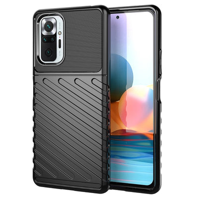 Se Xiaomi Redmi Note 10 Pro/Note 10 Pro Max - Thunder Series gummi cover - Sort ❤ Kæmpe udvalg i Capida ❤ Hurtig levering: 1 - 2 Hverdage samt billig fragt - Varenummer: CPD-V33101909884A og barcode / Ean: 101909884A på lager - Udsalg på Mobil tilbehør Spar op til 53% - Over 434 design brands på udsalg