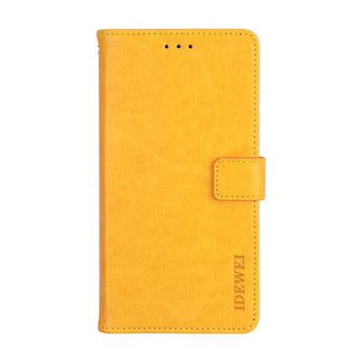 Se Xiaomi Redmi Note 10 4G - IDEWEI læder cover / pung - Gul ❤ Kæmpe udvalg i Capida ❤ Hurtig levering: 1 - 2 Hverdage samt billig fragt - Varenummer: CPD-V33101909922F og barcode / Ean: 101909922F på lager - Udsalg på Mobil tilbehør Spar op til 59% - Over 785 kendte brands på udsalg