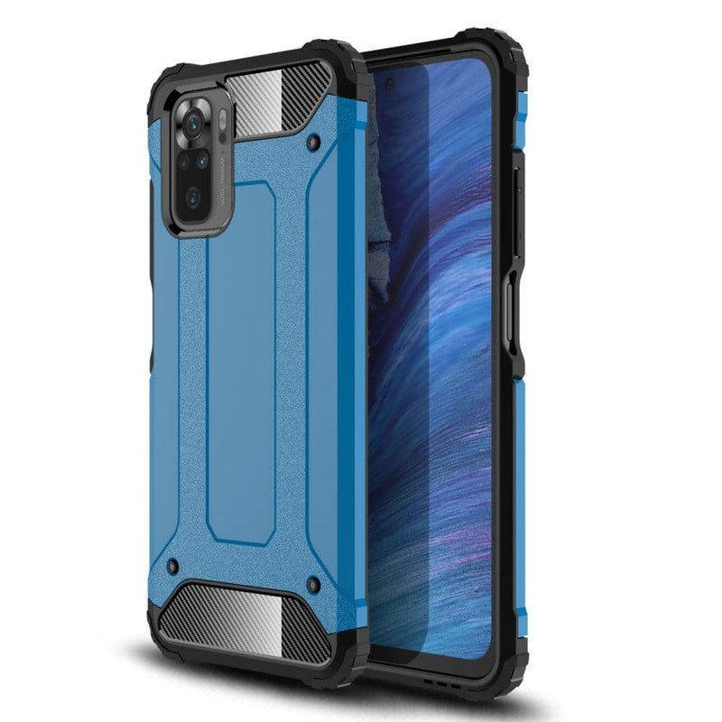 Se Xiaomi Redmi Note 10 4G/Note 10S - Armor Guard Hybrid cover - Blå ❤ Kæmpe udvalg i Capida ❤ Hurtig levering: 1 - 2 Hverdage samt billig fragt - Varenummer: CPD-V33101909948G og barcode / Ean: 101909948G på lager - Udsalg på Mobil tilbehør Spar op til 63% - Over 360 kendte mærker på udsalg