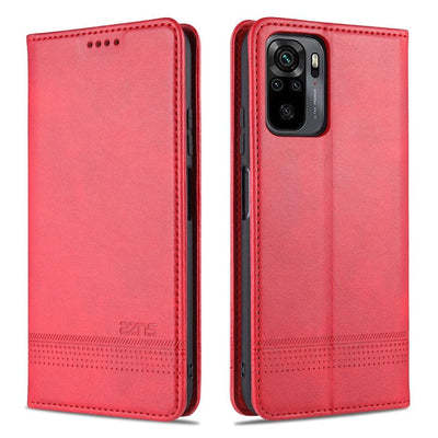 Se Xiaomi Redmi Note 10 4G/Note 10S - AZNS flip læder cover / pung - Rød ❤ Kæmpe udvalg i Capida ❤ Hurtig levering: 1 - 2 Hverdage samt billig fragt - Varenummer: CPD-V33101910081B og barcode / Ean: 101910081B på lager - Udsalg på Mobil tilbehør Spar op til 57% - Over 350 kendte brands på udsalg