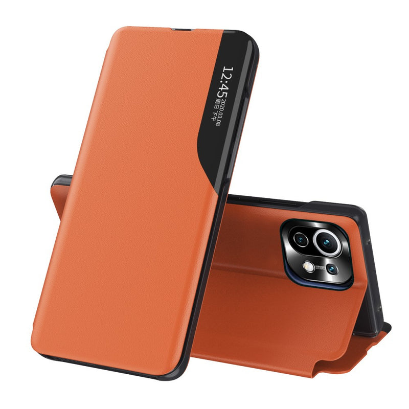 Se Xiaomi Mi 11 Lite 4G/5G - Læder View Window cover - Orange ❤ Kæmpe udvalg i Capida ❤ Hurtig levering: 1 - 2 Hverdage samt billig fragt - Varenummer: CPD-V33101910947D og barcode / Ean: 101910947D på lager - Udsalg på Mobil tilbehør Spar op til 64% - Over 424 kendte brands på udsalg