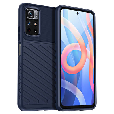 Se Xiaomi Redmi Note 11T 5G/Redmi Note 11S 5G - Thunder Series gummi cover - Blå ❤ Kæmpe udvalg i Capida ❤ Hurtig levering: 1 - 2 Hverdage samt billig fragt - Varenummer: CPD-V33101913205A og barcode / Ean: 101913205A på lager - Udsalg på Mobil tilbehør Spar op til 59% - Over 454 kendte brands på udsalg