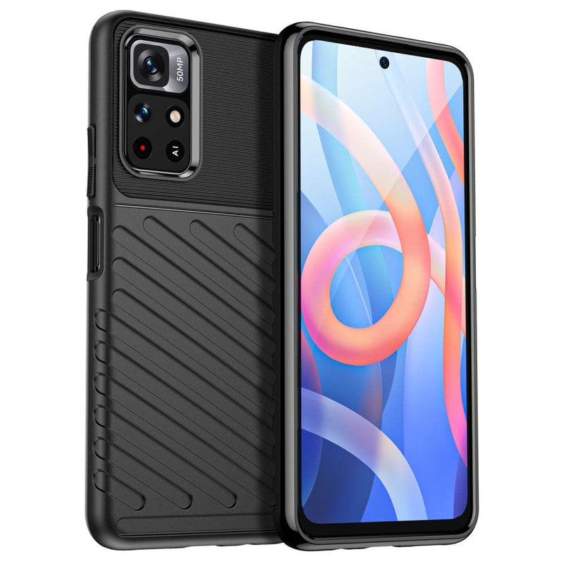 Se Xiaomi Redmi Note 11T 5G/Redmi Note 11S 5G - Thunder Series gummi cover - Sort ❤ Kæmpe udvalg i Capida ❤ Hurtig levering: 1 - 2 Hverdage samt billig fragt - Varenummer: CPD-V33101913205B og barcode / Ean: 101913205B på lager - Udsalg på Mobil tilbehør Spar op til 57% - Over 454 kendte brands på udsalg