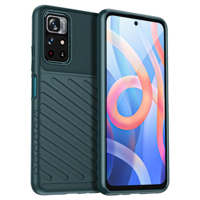 Se Xiaomi Redmi Note 11T 5G/Redmi Note 11S 5G - Thunder Series gummi cover - Grøn ❤ Kæmpe udvalg i Capida ❤ Hurtig levering: 1 - 2 Hverdage samt billig fragt - Varenummer: CPD-V33101913205C og barcode / Ean: 101913205C på lager - Udsalg på Mobil tilbehør Spar op til 56% - Over 454 kendte brands på udsalg