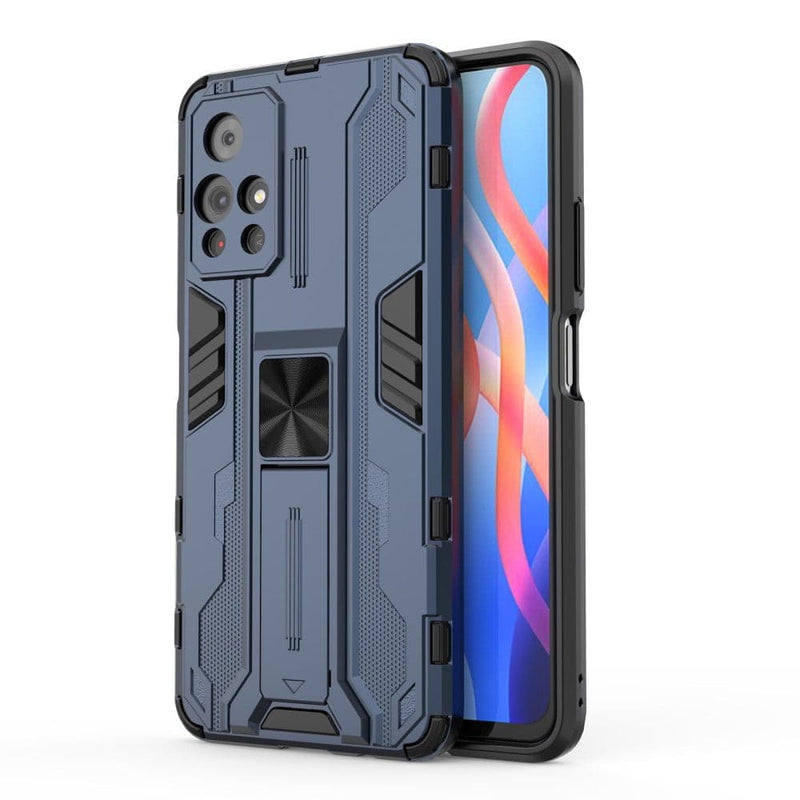 Se Xiaomi Redmi Note 11T 5G/11S 5G - Armor Guard Hybrid cover m/Kickstand - Blå ❤ Kæmpe udvalg i Capida ❤ Hurtig levering: 1 - 2 Hverdage samt billig fragt - Varenummer: CPD-V33101913456A og barcode / Ean: 101913456A på lager - Udsalg på Mobil tilbehør Spar op til 54% - Over 454 kendte brands på udsalg