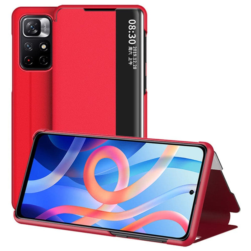 Se Xiaomi Redmi Note 11T 5G/11S 5G - View Window læder cover - Rød ❤ Kæmpe udvalg i Capida ❤ Hurtig levering: 1 - 2 Hverdage samt billig fragt - Varenummer: CPD-V33101913562D og barcode / Ean: 101913562D på lager - Udsalg på Mobil tilbehør Spar op til 52% - Over 785 kendte brands på udsalg