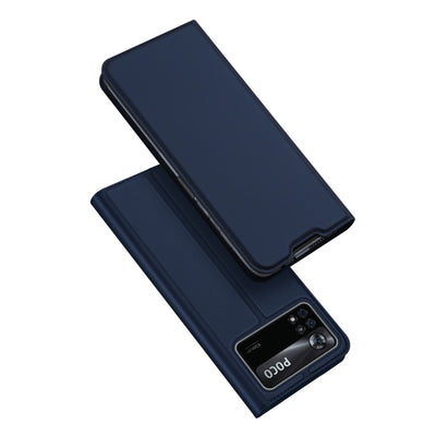 Se Xiaomi Poco X4 Pro 5G - DUX DUCIS skin pro læder cover - Blå ❤ Kæmpe udvalg i DUX DUCIS ❤ Hurtig levering: 1 - 2 Hverdage samt billig fragt - Varenummer: CPD-DU3039359 og barcode / Ean: '6934913039359 på lager - Udsalg på Mobil tilbehør Spar op til 65% - Over 434 design brands på udsalg