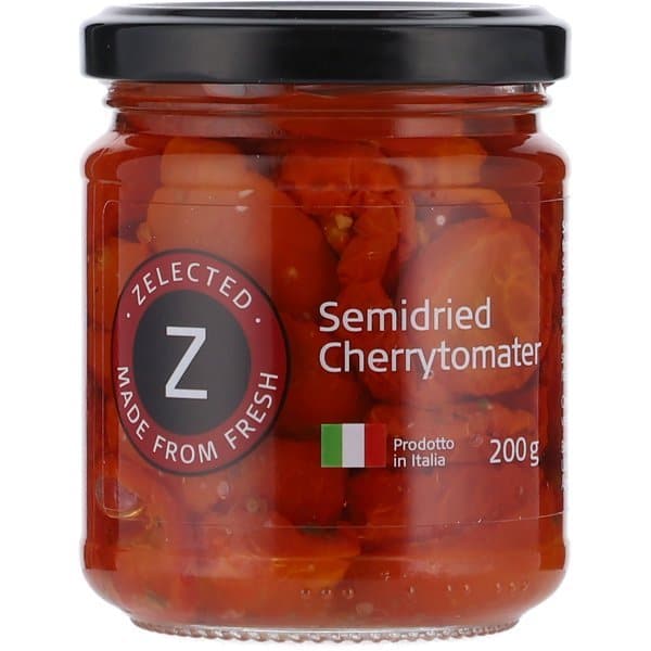 Se Semidried Cherry Tomatoes 200g Zelected ❤ Kæmpe udvalg i Zelected ❤ Hurtig levering: 1 - 2 Hverdage samt billig fragt - Varenummer: BAR-693505 og barcode / Ean: på lager - Udsalg på Delikatesser Tapas Grønt på glas Spar op til 53% - Over 785 kendte brands på udsalg